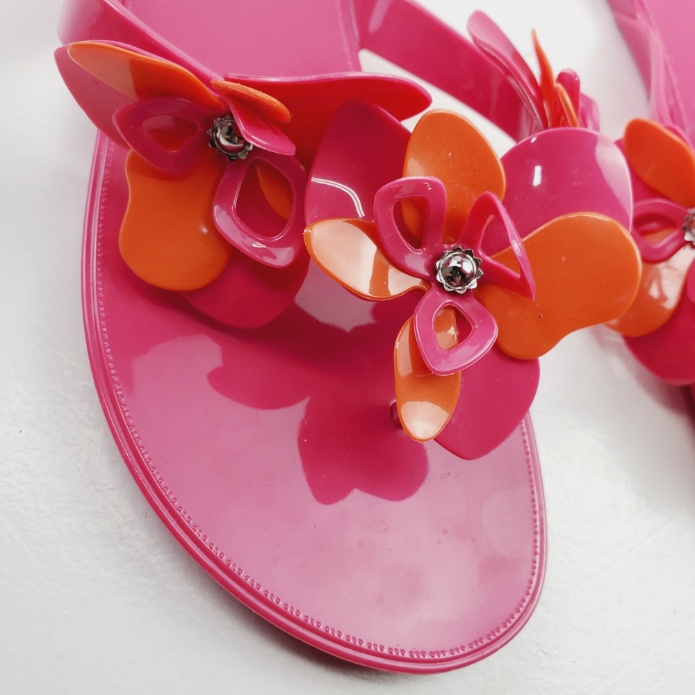 Nine West Women's Pink Sandals Size 9 Lightweight Floral Details - Picture 8 of 10